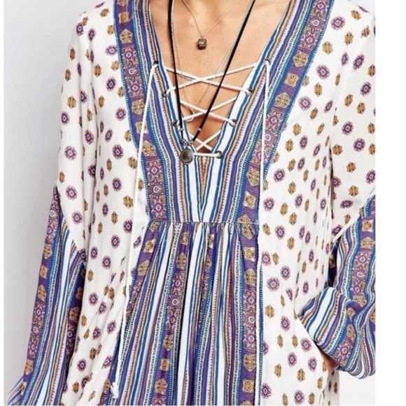 Free People Rain or Shine Tunic Dress - Picture 2 of 13